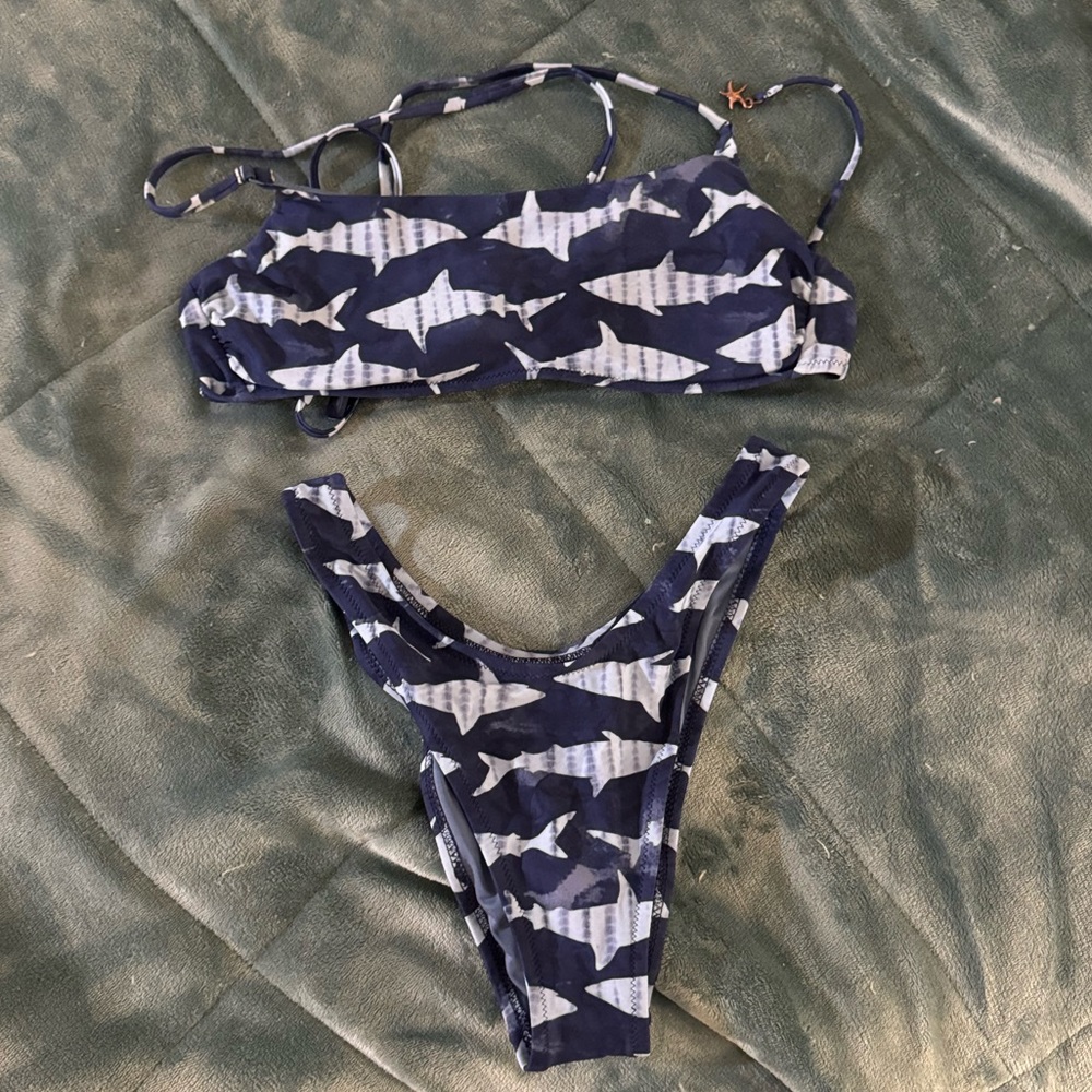 Aerie Shark Bikini RARE pattern!